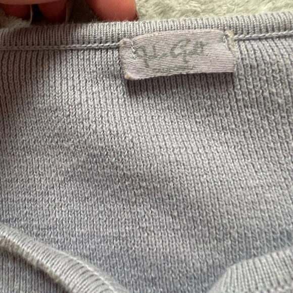John Galt by Brandy Melville Lavender color cropped cardigan osfa 100% cotton - Picture 3 of 4